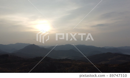 Nature and global environment of Akiyoshidai Quasi-National Park! Mine City, Yamaguchi Prefecture Drone 89747310