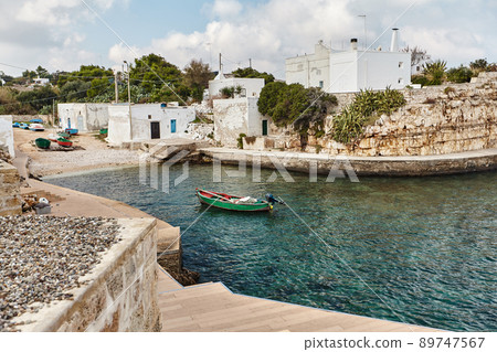 Beautiful scenery of Polignano a Mare, town in the province of Bari, Puglia. Beautiful scenery of Polignano a Mare, town in the province of Bari, Puglia. 89747567