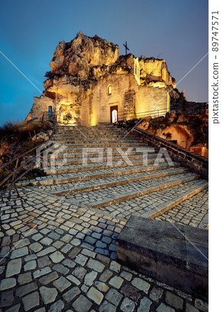 Breathtaking view of the ancient town of Matera, southern Italy. 89747571