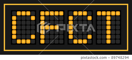 Orange color led banner in word CFCT (Abbreviation of Cash Flow Cycle Time) on black background Orange color led banner in word CFCT (Abbreviation of Cash Flow Cycle Time) on black background 89748294