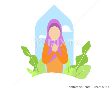 Muslim Prayers  pray  to Allah graphic of islamic 89748954