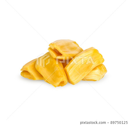 Ripe Jackfruit isolated on white background 89750125
