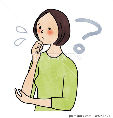 因不懂事而擔心的日本女性 89751674