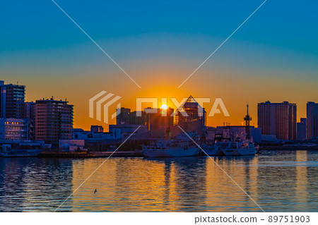 [東京都市風景] 從竹芝碼頭到晴海的初升 89751903