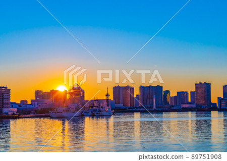 [東京都市風景] 從竹芝碼頭到晴海的初升 89751908