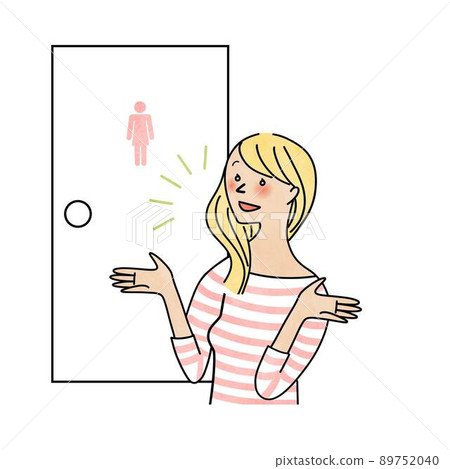 很高興知道如何使用廁所的外國女性 很高興知道如何使用廁所的外國女性 89752040