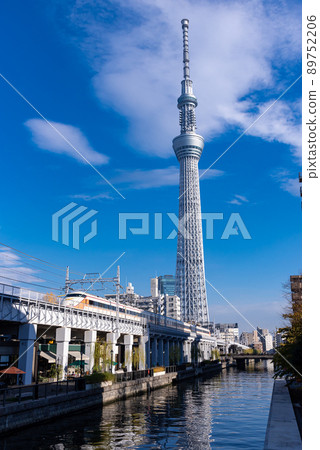 Tobu Railway 100 Series Spacia Tokyo Sky Tree Tobu Railway 100 Series Spacia Tokyo Sky Tree 89752206