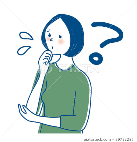 Japanese women who are worried because they don't understand 89752285