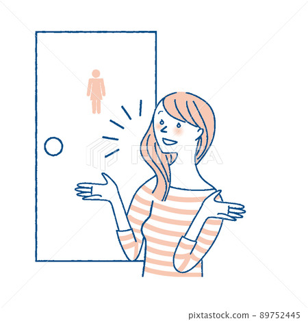 很高興知道如何使用廁所的外國女性 很高興知道如何使用廁所的外國女性 89752445