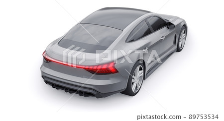 Premium electric sports sedan. Car isolated on white background. 3d rendering. Premium electric sports sedan. Car isolated on white background. 3d rendering. 89753534