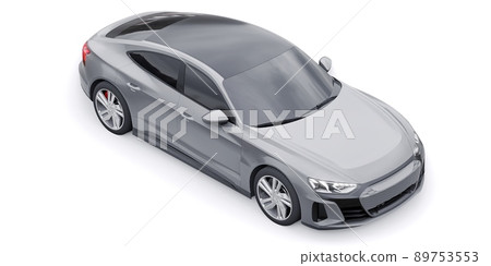 Premium electric sports sedan. Car isolated on white background. 3d rendering. Premium electric sports sedan. Car isolated on white background. 3d rendering. 89753553