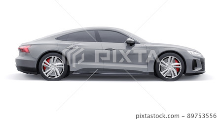 Premium electric sports sedan. Car isolated on white background. 3d rendering. Premium electric sports sedan. Car isolated on white background. 3d rendering. 89753556