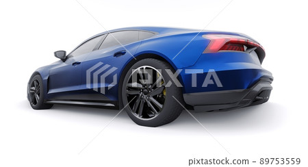 Premium electric sports sedan. Car isolated on white background. 3d rendering. Premium electric sports sedan. Car isolated on white background. 3d rendering. 89753559