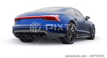 Premium electric sports sedan. Car isolated on white background. 3d rendering. Premium electric sports sedan. Car isolated on white background. 3d rendering. 89753583