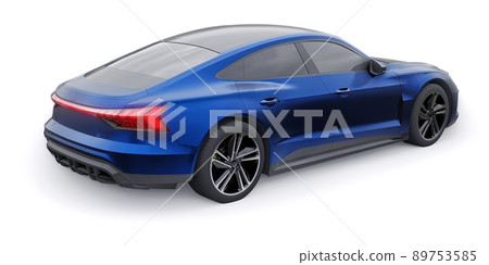 Premium electric sports sedan. Car isolated on white background. 3d rendering. Premium electric sports sedan. Car isolated on white background. 3d rendering. 89753585