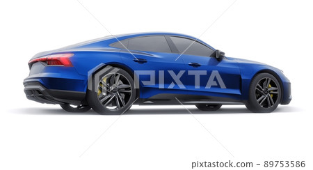 Premium electric sports sedan. Car isolated on white background. 3d rendering. Premium electric sports sedan. Car isolated on white background. 3d rendering. 89753586