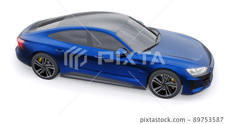 Premium electric sports sedan. Car isolated on white background. 3d rendering. Premium electric sports sedan. Car isolated on white background. 3d rendering. 89753587