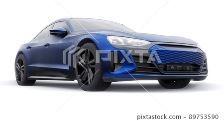 Premium electric sports sedan. Car isolated on white background. 3d rendering. Premium electric sports sedan. Car isolated on white background. 3d rendering. 89753590