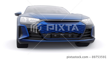 Premium electric sports sedan. Car isolated on white background. 3d rendering. Premium electric sports sedan. Car isolated on white background. 3d rendering. 89753591