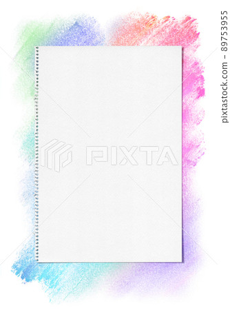 Colorful pastel gradient background with sketchbook 89753955