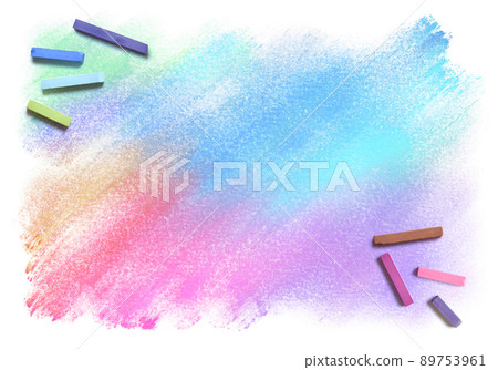 Gradient background drawn in colorful pastel 89753961