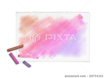 Warm pastel gradient background with sketchbook Warm pastel gradient background with sketchbook 89754101