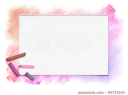 溫暖柔和的漸變背景與素描本 89754103