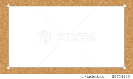 帶有貼紙的軟木板插圖 89754130