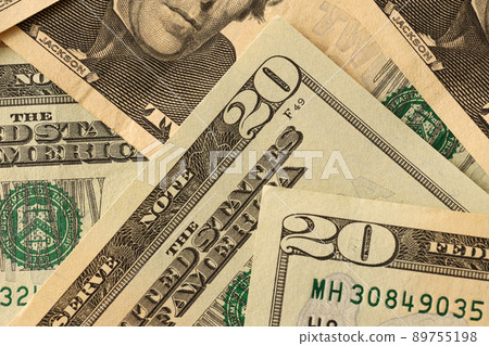 Big amount of old 20 dollar bills details on macro photography. Money earnings, payday or tax paying period Big amount of old 20 dollar bills details on macro photography. Money earnings, payday or tax paying period 89755198