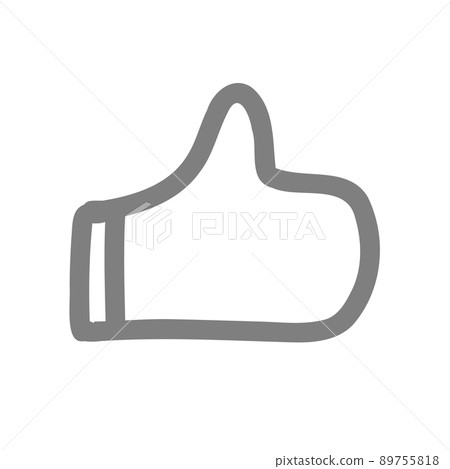 Like icon rough hand-painted style 89755818