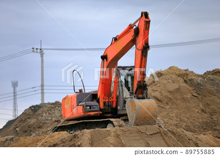 Excavator car image Excavator car image 89755885