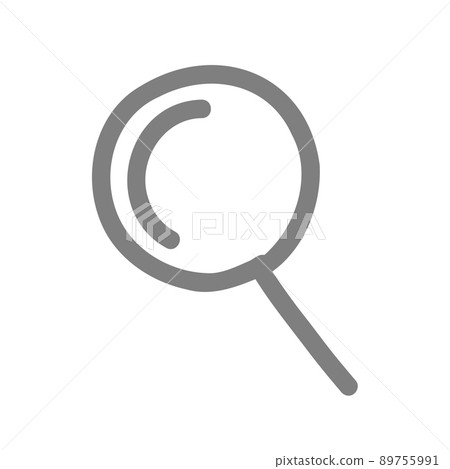 Search magnifying glass icon rough hand-painted style 89755991