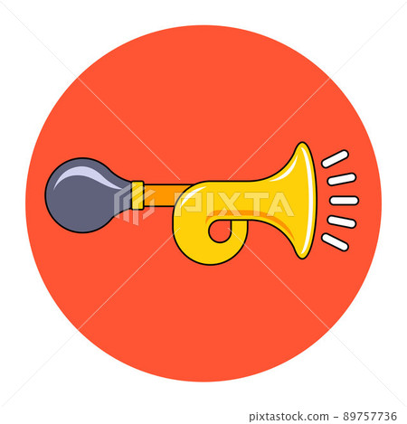 the yellow horn makes a loud sound. the yellow horn makes a loud sound. 89757736