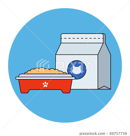 a bag of litter for cat litter. a bag of litter for cat litter. 89757739