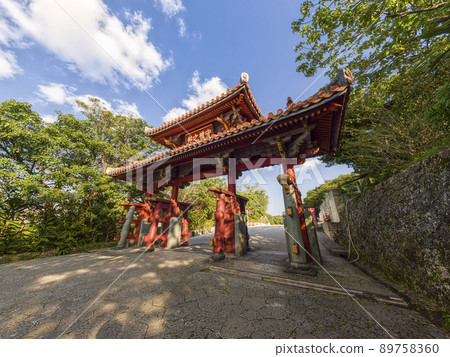 日本那霸沖繩那霸首里城門 日本那霸沖繩那霸首里城門 89758360