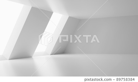 3D Abstract room white background. 3d render 3D Abstract room white background. 3d render 89758384