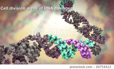 Dna disorder. Strand structure. Science chemistry and medical concept. Dna disorder. Strand structure. Science chemistry and medical concept. 89758422