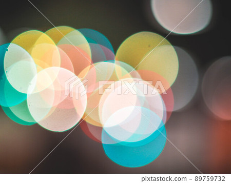 Colorful blur light hexagon bokeh background. Abstract Christmas festival defocused background. Colorful blur light hexagon bokeh background. Abstract Christmas festival defocused background. 89759732