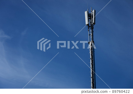 Telecommunication tower of 4G and 5G cellular 89760422
