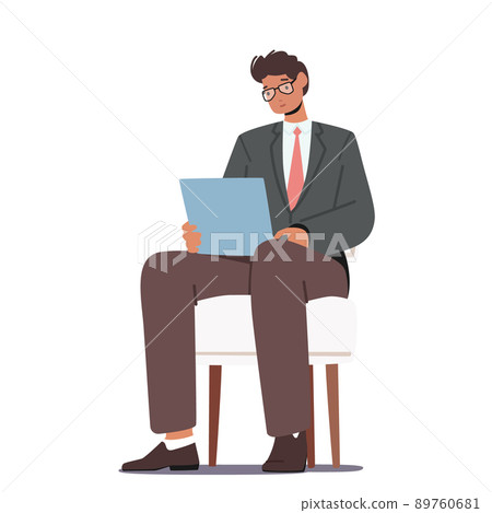 Hr, Working Employment, Recruitment and Choosing Candidate Concept. Specialist Applicant Waiting an Job Interview 89760681