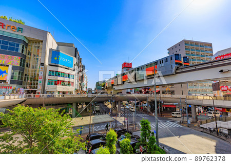 東京都立川市立川站多摩單軌電車南口街景 89762378