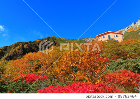 [長野縣]秋色高峰的駒岳千疊敷馬戲團（木曾駒岳） 89762464