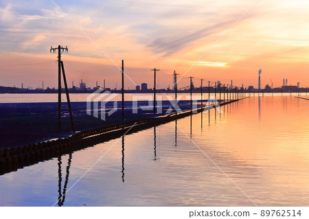 [Chiba Prefecture] Evening view of Egawa Beach 89762514