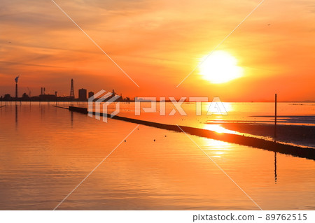 [Chiba Prefecture] Evening view of Egawa Beach 89762515