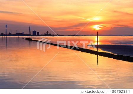 [Chiba Prefecture] Evening view of Egawa Beach 89762524