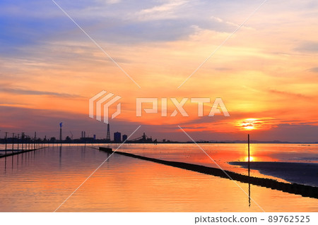 [Chiba Prefecture] Evening view of Egawa Beach 89762525