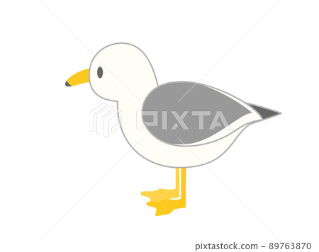 簡單可愛的海鷗插畫 89763870
