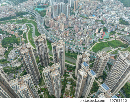 Aerial view of landscape in shenzhen, China Aerial view of landscape in shenzhen, China 89765530