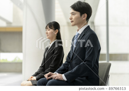 Job hunting image: Students undergoing an interview 89766313