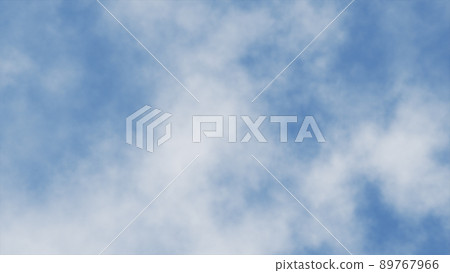 3D rendering Blue Sky and White Cloud Background 3D illustration 89767966